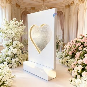 Décorations d'événements modernes en acier inoxydable luxueux : Panneau de bienvenue pour mariage, Fontaine d'eau, Toile de fond cascade pour jardin - Product Image 4