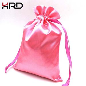 Custom Logo Satin Drawstring Pouch Silk Like <b>Bag</b> for Jewelry Wedding Favor Cosmetics <b>Gift</b> Packaging - Product Image 3