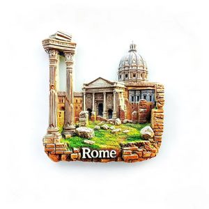 Imán de Refrigerador de Resina 3D Personalizado, Textura de Piedra Retro, Paisaje Romano, Recuerdos, Regalos de Viaje Personalizados de Europa - Product Image 1