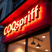 Letras 3D con Iluminación Frontal y Trasera, Letras LED Iluminadas para Exteriores, Letreros Personalizados para Edificios, Letreros Comerciales para Fachadas de Tiendas