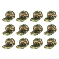 5 panneaux plaine blanc bord plat réglable Snapback casquettes de Baseball 3d broderie Logo en gros LOT 12 Pack Gorras casquettes pour hommes