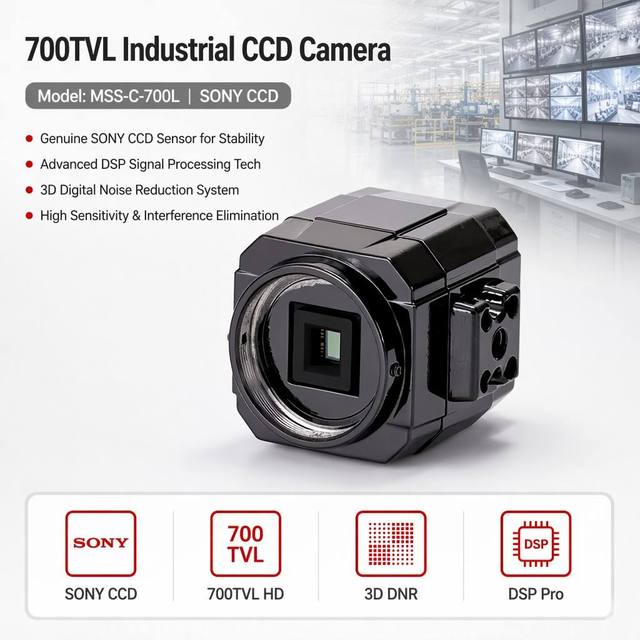 OEM Factory 700TVL Microscope Camera CCD DSP 3D DNR for Precise Metal Analysis CE MSS-C-700L