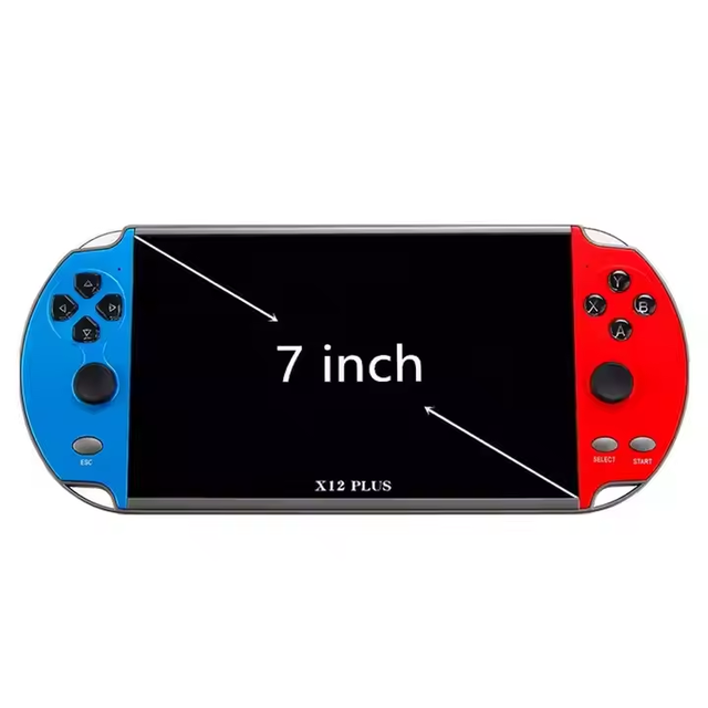X12 Plus Handheld Game Console 7inch HD Screen Classic Video Game Player Support TV Output Gift for Kids Adult