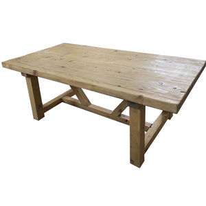 Bàn Ăn Bằng Gỗ Nguyên Miếng Phong Cách Mộc Mạc Kiểu Cổ - Product Image 5