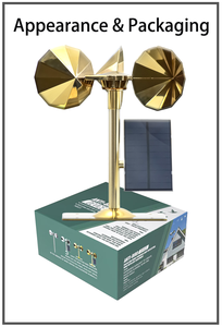 Dispositif répulsif pour oiseaux en ABS solide, réfléchissant, pour extérieur, éloigne pigeons, moineaux et moustiques des bateaux et des jardins sur les toits - Product Image 5