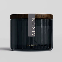 Boîte cadeau de luxe AIKUN, étiquette privée, pot en verre, bougie aromathérapeutique, décoration de chambre à coucher, ambiance élégante et chaleureuse, bougie parfumée