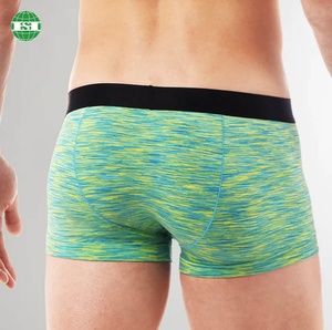 Logo personnalisé Noir Nylon Ceinture Hommes Boxer Brefs Sous-Vêtements Fil Mixte Coton Spandex Tissu Plusieurs Options De Couleur - Product Image 3