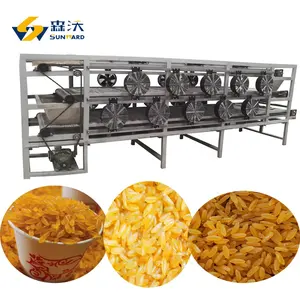 Otomatik en popüler besleyici altın pirinç yapma makinesi/altın pirinç ekstruder/yapay pirinç fabrikası