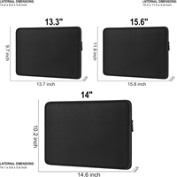 Housse de protection antichoc pour ordinateur portable housse personnalisée mallette de transport sac d'ordinateur avec poche pour accessoires mallette d'ordinateur portable