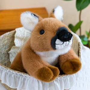 ตุ๊กตาสัตว์กวางโรว์แบบยืนและนอน ขายส่ง ตุ๊กตาขนนุ่มพิเศษ บรรจุเม็ดบีดถ่วงน้ำหนักที่แขนและท้ายท่อน - Product Image 3