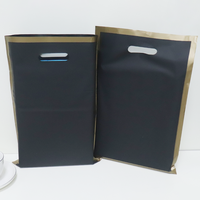 Sacs de courses en plastique HDPE avec poignée découpée sur mesure, logo personnalisé, fermeture à valve, motifs multicolores, vente en gros d'usine