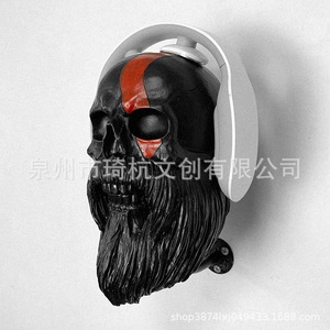 จี้หัวกะโหลกเทพเจ้าแห่งสงคราม ของตกแต่งผนัง เรซินสังเคราะห์ สไตล์มินิมอล ของตกแต่งบ้าน ของขวัญ - Product Image 2