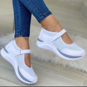 Nuovo arrivo scarpe <span class=keywords><strong>donna</strong></span> comfort scarpe basse casual scarpe bianche sneaker <span class=keywords><strong>zeppa</strong></span> piattaforma popolare - Product Image 4