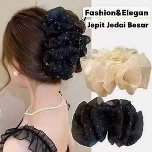 Pinzas para el cabello a la moda para mujer, con diseño de lunares y perlas, para peinados informales, estilo informal, verano 2024 - Product Image 5