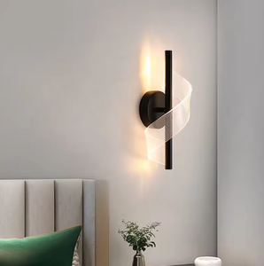 New Arrival Transparent Creative Spiral Shape <b>Wall</b> Sconce <b>Light</b> Indoor Nordic Led Acrylic <b>Wall</b> Lamp - Product Image 2