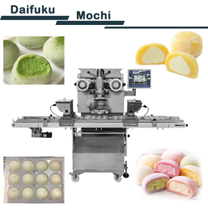 Machine multifonctionnelle automatique pour l'encrustation et l'agencement de mochi glacé et de daifuku, avec fonction d'alimentation automatique par plateau - Product Image 1