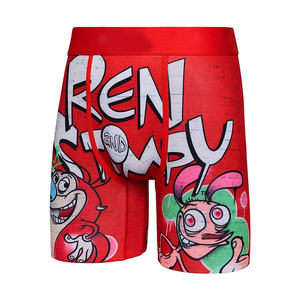 Custom Logo Men <strong>Boxer</strong> Shorts Breathable Mid-Rise Printed Polyester <strong>Boxers</strong> - Product Image 6
