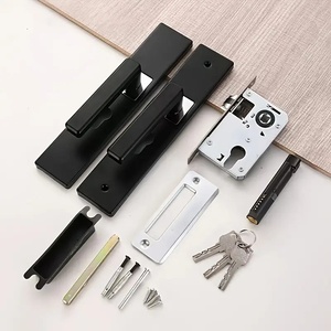 Khóa cửa phòng gỗ tự nhiên đơn giản, yên tĩnh, hiện đại, tay nắm cửa phòng ngủ nội thất - Product Image 6