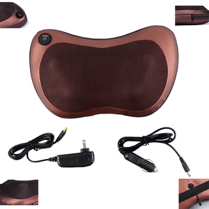 Almohada de masaje eléctrica para viaje, almohada de masaje de cuello y espalda para viaje, OEM/ODM, venta directa de fábrica