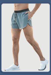Vente en gros de shorts personnalisés de haute qualité shorts d'été respirants en nylon noir pour vêtements de sport shorts d'entraînement pour hommes - Product Image 4