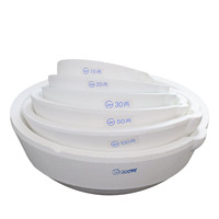 Crucible de fusion Auble en quartz blanc, forme arrondie, durable, 100g/250g/500g/1000g/1500g/2500g, pour l'argent et l'or