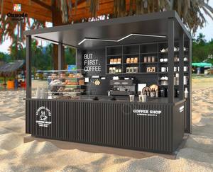 Kiosco de Exhibición Personalizado Onuode con Iluminación LED para Cafés y Centros Comerciales, con MDF y Vidrio Templado, Diseño de Muebles Ecológicos - Product Image 1