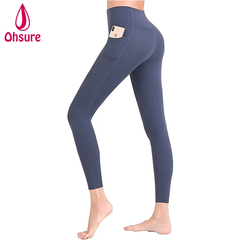 Pantalon de Yoga pour femmes, Leggings de Yoga, taille haute, sans transparence, avec poches