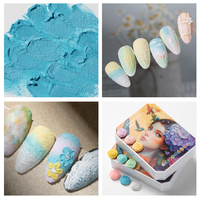 Vinimay 3D Sculpture Gypse Gel Peinture Palette 9 Couleurs Logo Personnalisé Nail Peinture Gel Palette Solide 3D Plâtre Gel Peinture Nail Art
