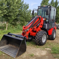 Chargeuse sur pneus télescopique HAIJU CS908, capacité de charge nominale de 800 kg, transmission hydrostatique 4x4