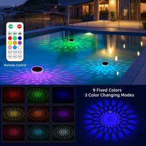 Lampes flottantes <span class=keywords><strong>LED</strong></span> solaires télécommandées pour <span class=keywords><strong>piscine</strong></span> extérieure - Product Image 3