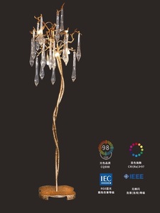 <span class=keywords><strong>Lampe</strong></span> de sol en laiton personnalisée en forme de goutte d'eau, <span class=keywords><strong>lampe</strong></span> de sol LED, lustre moderne décoratif pour salon - Product Image 3