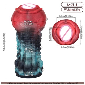 LK-7318 Botanical Beasts Erotica Godet de masturbation en silicone pour homme, stimulateur de pénis, outils d'entraînement du pénis, amplificateur d'orgasme masculin - Product Image 6