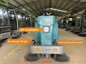 Nouvelle balayeuse industrielle autoportée, balayeuse électrique à batterie, haute efficacité, bac à déchets de 120 L - Product Image 5