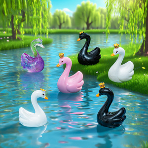 Mini Figuras de Cisne de Resina, Adornos en Miniatura para Jardín de Hadas, Decoración de Micropaisajes para Casa de Muñecas, Bonsái, Acuario, Escritorio - Product Image 3