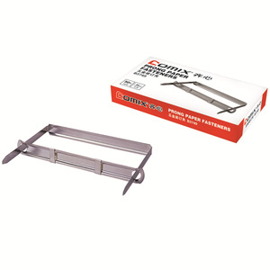 Clip de reliure en métal Comix B3749 100 mm pour documents financiers - Product Image 2