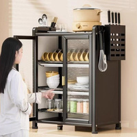 Rak pengering piring 3 tingkat, besar, Rak pengering piring, logam kustom, tugas berat, penyimpanan mangkuk, konter, Kabinet untuk dapur