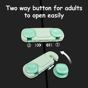 Probebi GC006 Baby Safety Locks 10PCS ABS Child Proof for Fridge Cabinet Drawer Kids Protection - Product Image 2