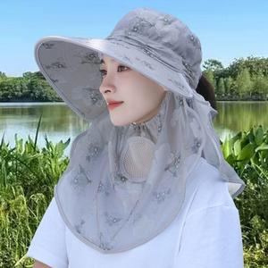 Mode Joker nouveau Style été chapeau de soleil UV-protection visage couvrant le cou chapeau protecteur pour décontracté thé-cueillette crème solaire - Product Image 4