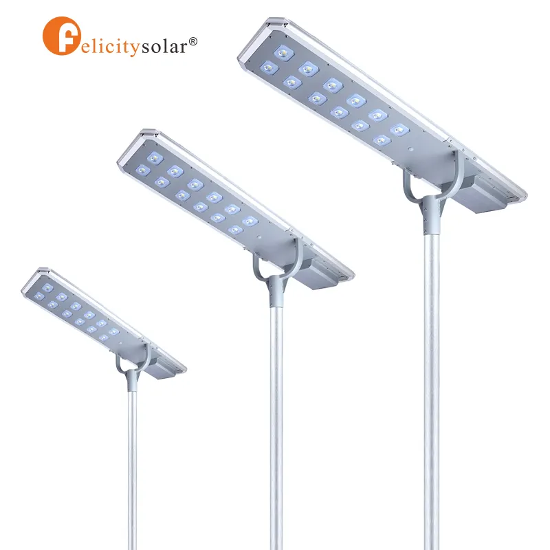 integrated all in one 60w 80W 100W solar led street light outdoor with lithium battery