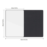 Tableau blanc magnétique effaçable à sec, portable, pliable, pour l'éducation, avec support de bureau