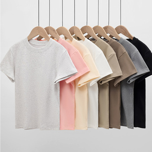Proveedor de Camiseta Corta Blanca de Algodón Spandex para <span class=keywords><strong>Mujer</strong></span> con Manga Corta y Cuello Redondo, Diseño Vintage de los 90s Personalizado y Ajuste Entallado Tipo Baby - Product Image 6