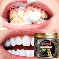 Poudre dentifrice au charbon actif Miswak, extrait naturel de bâton de Miswak, nettoyage doux, haleine fraîche, soin buccal