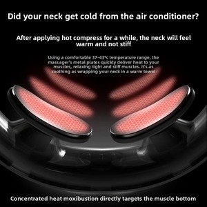 Cross-border Multifunctional Neck Protector Hot Compress Massager EMS Microcurrent <b>Vibration</b> Massage Explosions Finger-like - Product Image 3