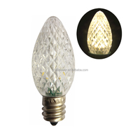 Lampe LED transparente rouge, livraison gratuite, veilleuse, pour vacances en extérieur, veilleuse, C7, noël