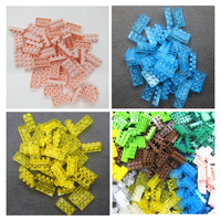 WZ10011 2x4 trous 8*16*5mm 50g/180pcs 500G/sac Briques de construction universelles en micro-diamant nano à petites particules Jouets pour enfants