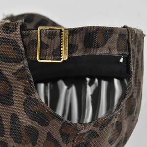 Vente en gros de casquettes de baseball vintage usées pour sports de plein air 100% coton casquettes de baseball léopard pour hommes - Product Image 6