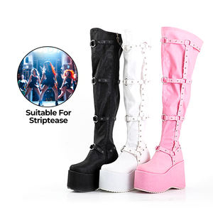 Woman'<strong>s</strong> <strong>Boots</strong> <strong>Women</strong> <strong>Wedges</strong> Metal Buckle Autumn Shoes Classic <strong>Boots</strong> <strong>Women</strong> Fashion Platform Punk <strong>Ankle</strong> <strong>Boots</strong> - Product Image 1