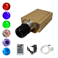 Moteur d'éclairage à fibre optique 10W pour commande en gros, avec contrôle d'éclairage par application et uniformité des 16 couleurs, idéal pour la rénovation de limousines et les applications en magasin