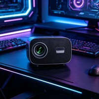 Projecteur A10 Android 13.0 BT 5.0 Résolution native 720P Projecteur intelligent LCD Haut-parleur intégré Contrôle de la mise au point Mini portable