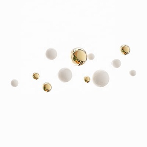 Arte de Parede Contemporânea Ornamento Esférico para Casa Decoração Dourada para Sala de Estar Escritório Estudo Grande - Product Image 6